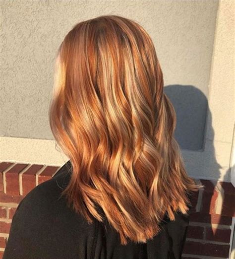 auburn orange hair with blonde highlights|blonde hair with burgundy highlights.